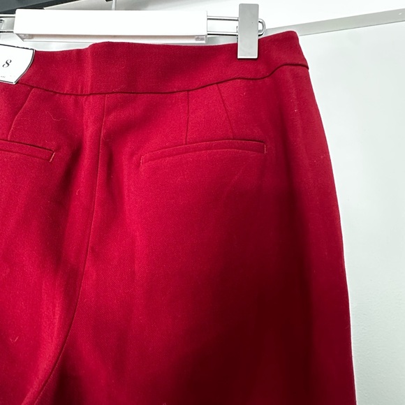 White House black market burgundy Women's stretch slim flare 8R - Picture 10 of 10